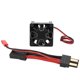 thumbnail image 5 of 540/550 Radiador de ventilador de refrigeración de motor con cable conector apto para el modelo de coche RC TraxxasNegro, 5 of 10