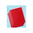 thumbnail image 2 of 2 Pocket Glossy Laminated RED Paper Folders, Letter Size, Red Paper Portfolios by Better Office Products, Box of 25 Red Folders, 2 of 5