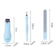 thumbnail image 5 of 3 PCS = 1 Set Finger Care Stainless Steel Kit Fingernail Toe Nail Clipper / Dead Skin Pusher / Nail File, 5 of 5