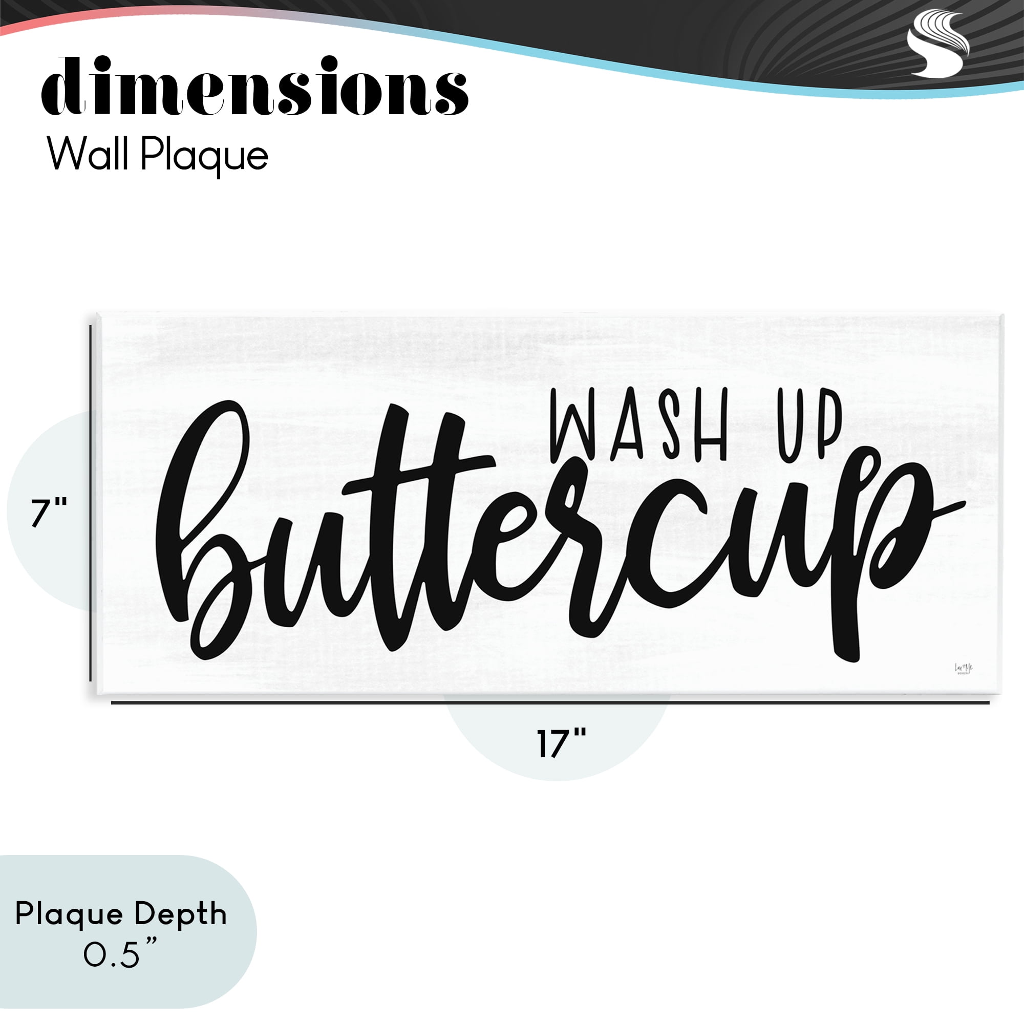 Stupell Industries Wash Up Buttercup Wall Plaque Art, design by Lux + Me Designs