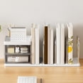 Plastic Steel Desktop Book Organizer with Two Clear Drawers and ...