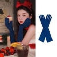 Guantes de ópera largos de spandex elásticos para adultos que cubren el codo