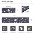 thumbnail image 3 of Yayeee Faucet Mat for Kitchen Sink 14.7" Diatomite Long Splash Guard Pad, Red White Stars, 3 of 7