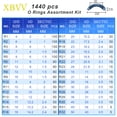 thumbnail image 7 of XBVV 32 Size 1440 Pcs Rubber O Rings Assortment Kit with Pick and Hook, 7 of 7