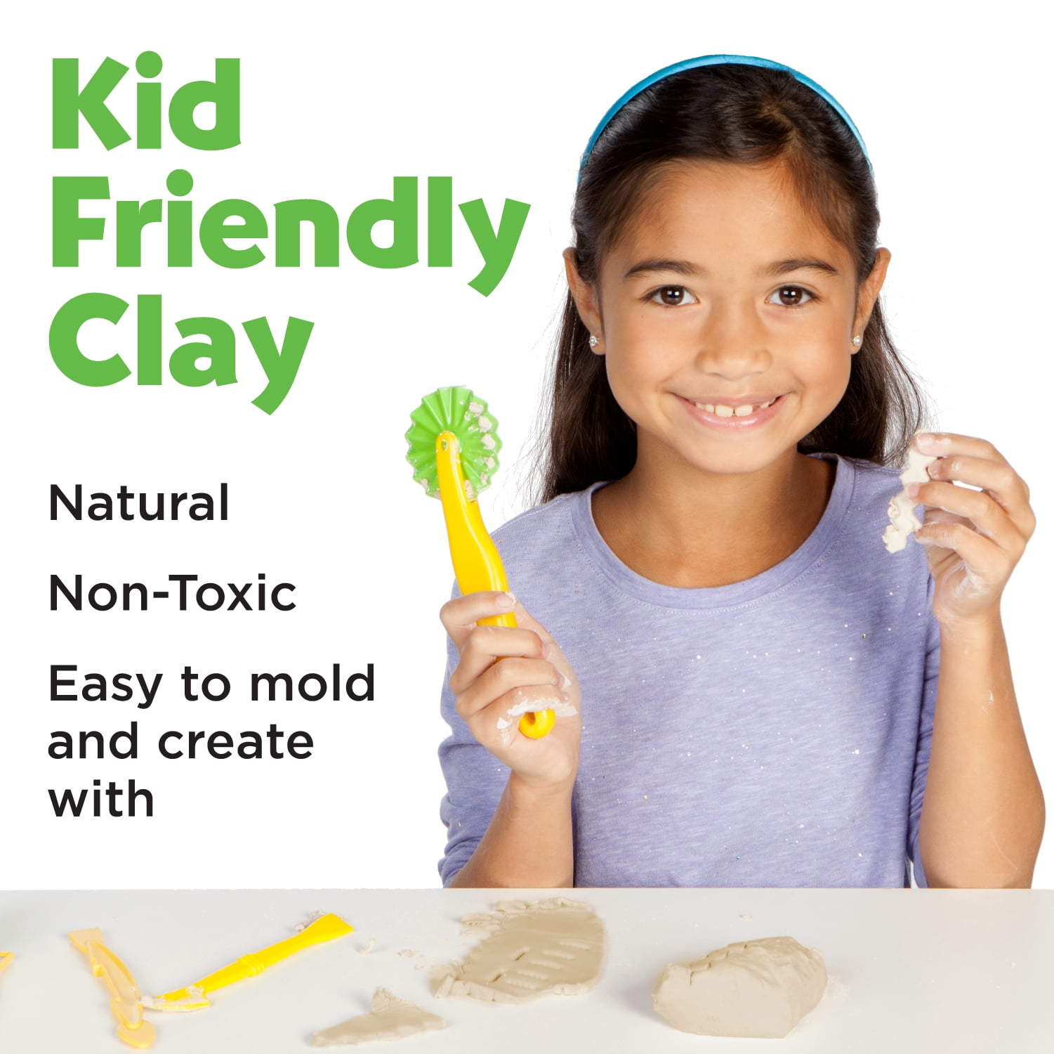 Faber-Castell Pottery Studio - Kids Pottery Wheel Kit for Ages 8+, Complete Pottery Wheel and Painting Kit for Beginners, 3 lbs of Sculpting Clay and Tools