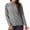 Grey, variant on DARING DIVA Turtleneck Sweater Long Sleeve Knitted Pullover Basic S Deep Blue