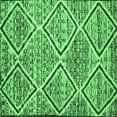 thumbnail image 1 of Ahgly Company Indoor Square Abstract Emerald Green Contemporary Area Rugs, 6' Square, 1 of 4