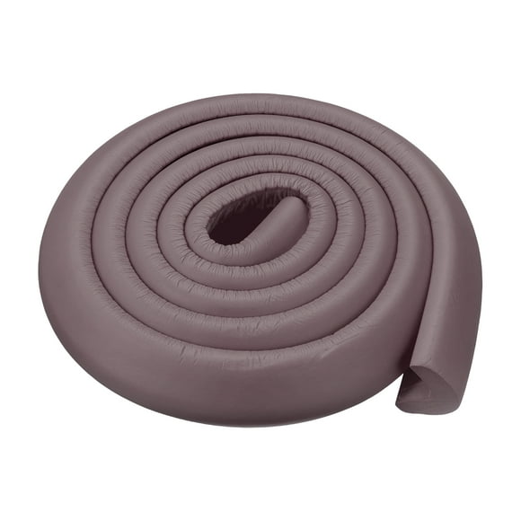 Unique Bargains Corner Guards Edge Protectors 16.4ft(5M), Pack Foam Safety Bumper L Shape, Brown
