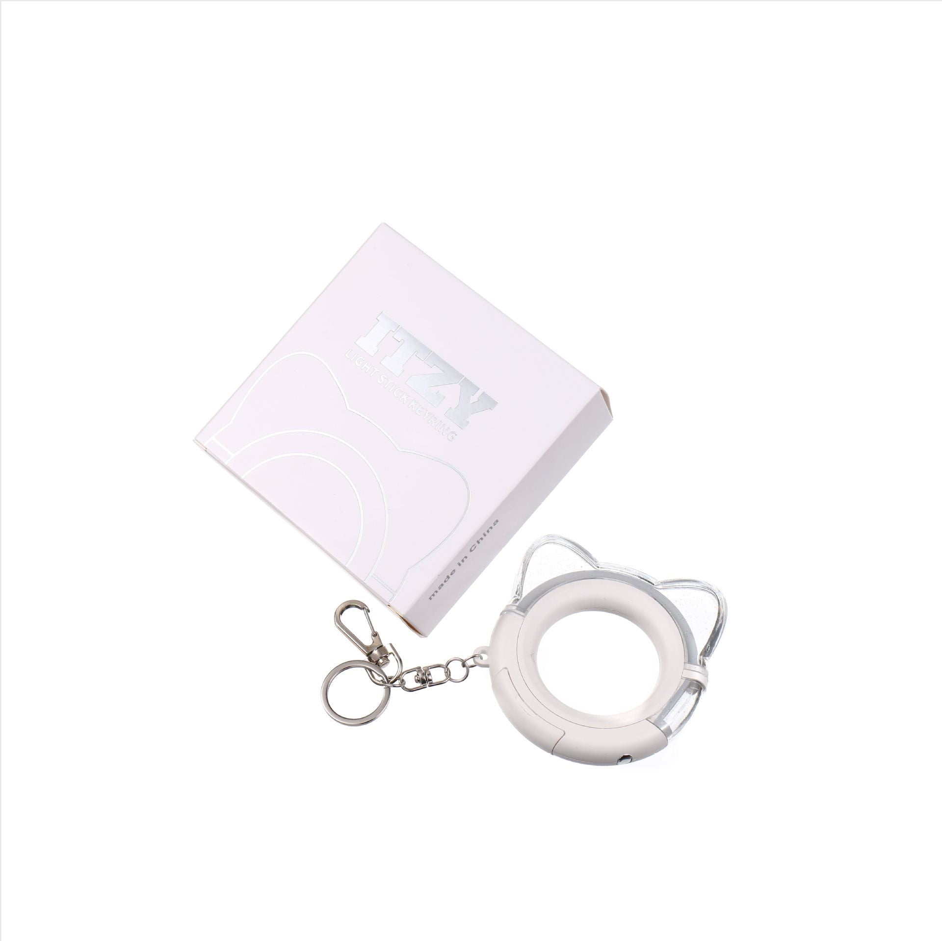 ITZY Lightstick Keychain,K-pop Keyring Pendant Bag Accessories Merch Gift (Built-in Battery)