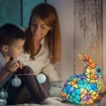 thumbnail image 2 of CJiaWei Cute Rabbit Night Light For Bedroom Living Room Study Resin Decorative Ambient Lighting Soft Glow Nursery Lamp, 2 of 5