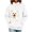 White women fall hooded sweatshirt a1, variant on RRJ Women's Fall Winter Hooded Pullover Sweatshirt Casual Cute Tops with Pocket Long Sleeve Lounge Outerwear, Gray S