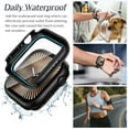 thumbnail image 3 of Goton 2 Pack Waterproof Case for Apple Watch Series 10 Screen Protector 46mm, Tempered Glass Hard PC Shockproof Cover Back Bumper for iWatch 10 (2024), 3 of 12