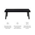 thumbnail image 3 of Linon Turner Outdoor Lightweight Rust Resistant Coffee Table in Black Aluminum, 3 of 17