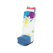 Carbon Fiber Skin Compatible With Ventolin HFA Asthma Inhaler Sticker Design Design Splash Of Color