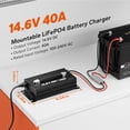 thumbnail image 2 of Cargador de batería de litio LiTime 14.6V 40A para 12V LiFePO4, 2 of 9
