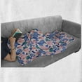 thumbnail image 5 of Abstract Soft Flannel Fleece Throw Blanket, Tropical Flowers and Leaves in Pastel Colors, Cozy Plush for Indoor and Outdoor Use, 50" x 60", Pale Rose Multicolor, by Ambesonne, 5 of 5