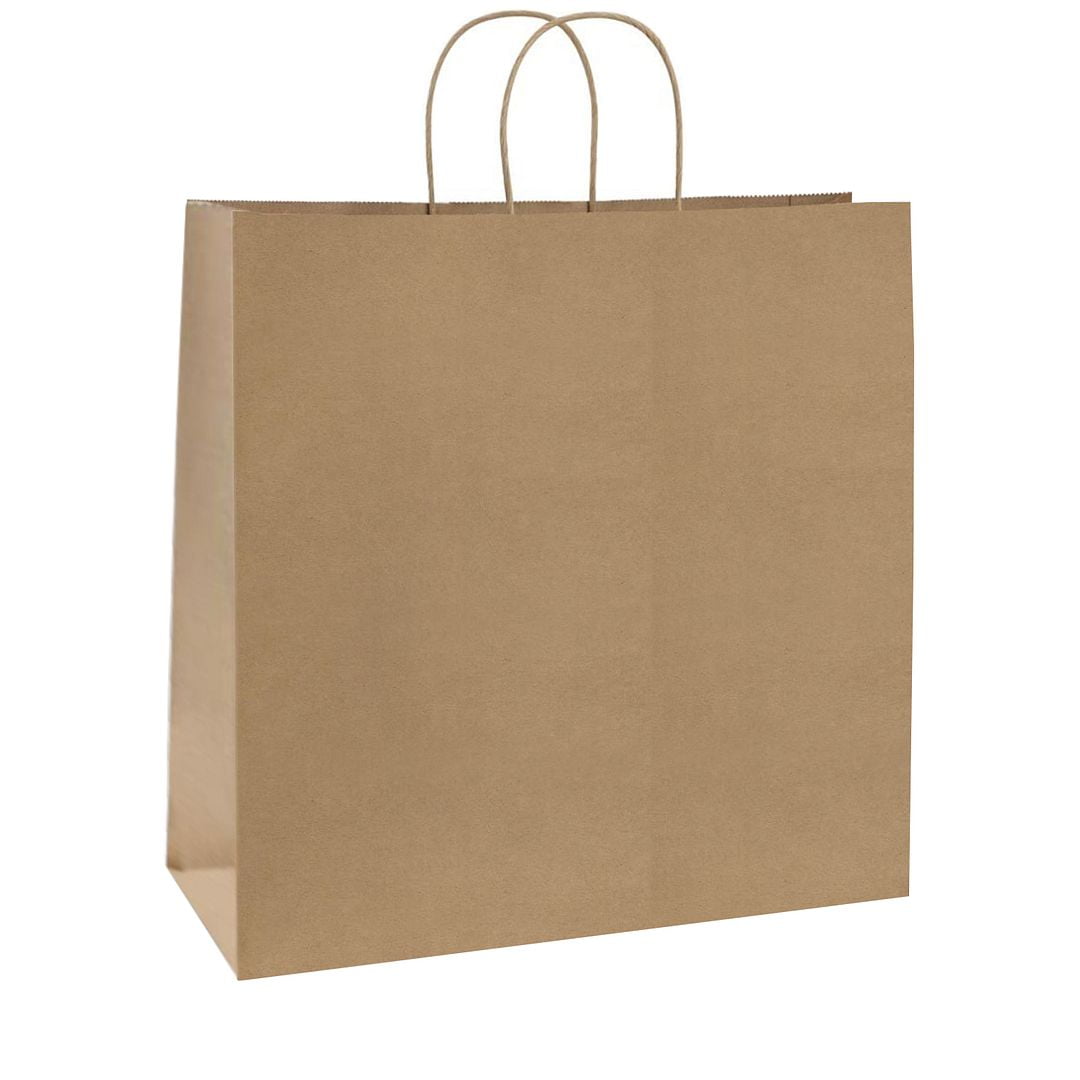Gift Bags 17.3x5.7x15.7 inch Paper Bags Small Kraft Brown