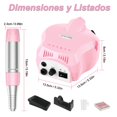 thumbnail image 3 of Torno El&eacute;ctrico para U&ntilde;as | Taladro de U&ntilde;as M&aacute;quina | Taladro para U&ntilde;as Profesional con Kit de Brocas Herramienta De Manicura Pulidora El&eac, 3 of 8