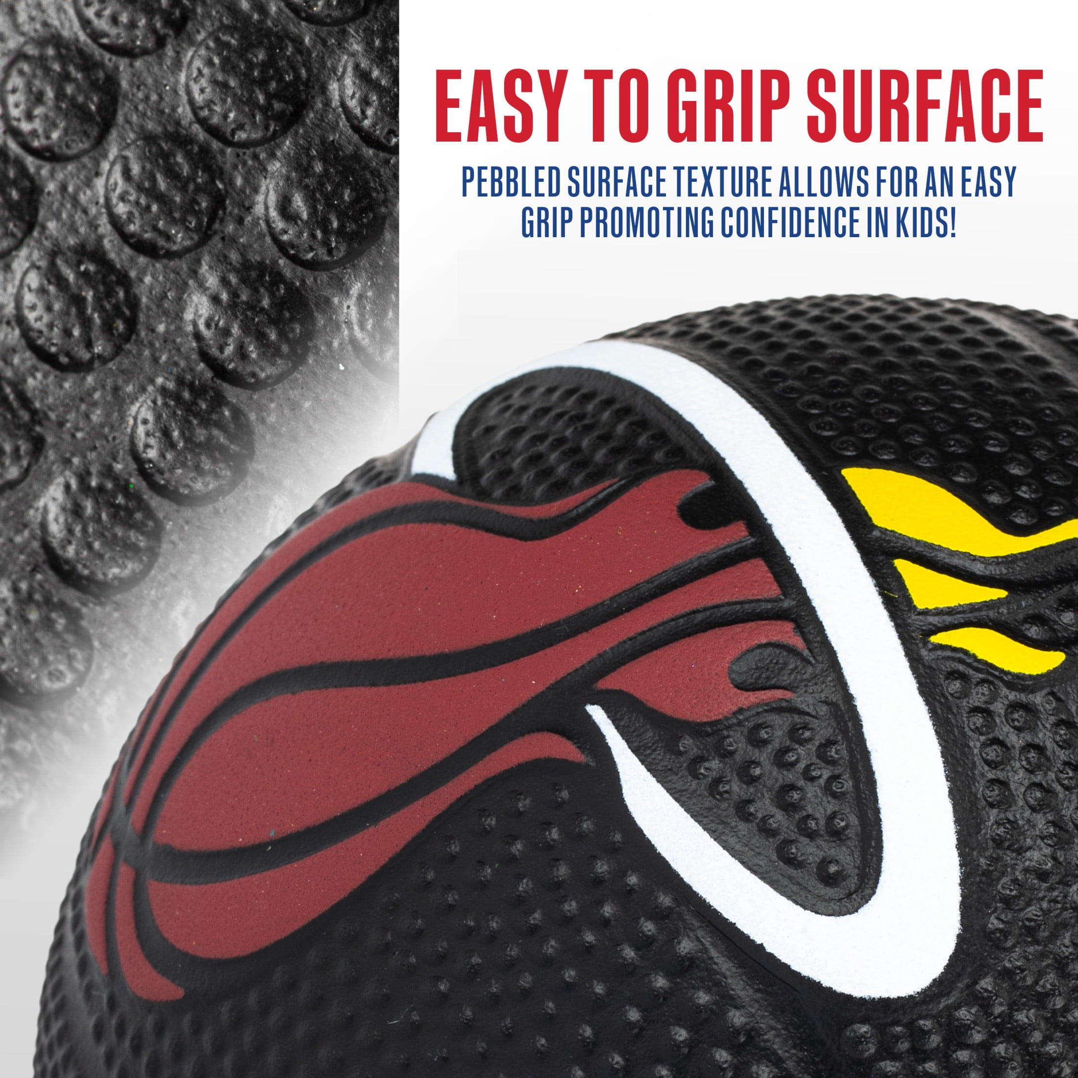Franklin Sports NBA Miami Heat Mini Foam Basketball - Kids 5.5" Inch Toy Basketball for Over the Door + Mini Indoor Basketball Hoops - NBA Fan Shop Soft Foam Indoor Kids Basketballs