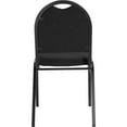 thumbnail image 2 of National Public Seating NPS® 9200 Series Premium Fabric Upholstered Stack Chair, Ebony Black Seat/ Black Sandtex Frame, 2 of 5