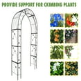thumbnail image 6 of Outdoor Metal Garden Arch, Wedding Arch, Iron Outdoor Flower Garden Arch Trellis For Climbing Vegetables Flowers Morning Glory Clematis Campsis, 6 of 6
