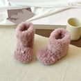 thumbnail image 6 of breaise Girls Warm Winter Snow Boots Little/Big Kids Fuzzy Faux Fur Lining Bootie Soft Casual Boots, 6 of 7
