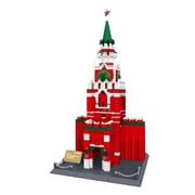 Tour Spasskaya russe du Kremlin de Moscou blocs de construction de la Russie 1044 pièces énorme boîte-cadeau !! World's Great Architecture Series