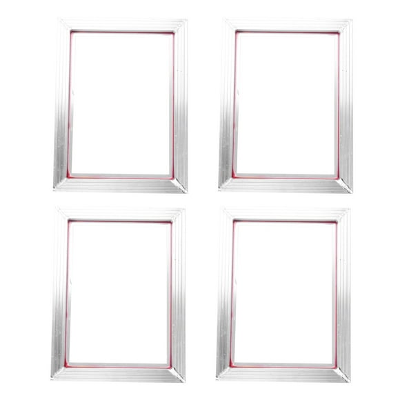 4X A3 Screen Printing Aluminum Frame 31X41cm with White 43T Silk Print Polyester Mesh for Printed Circuit Boards