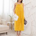 thumbnail image 4 of Ketyyh-chn99 Robes for Women Long Comfy Robe Long Robes for Women Bathrobes Ladies Soft Robe Loungewear House Dresses Yellow,One Size, 4 of 4