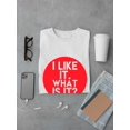 thumbnail image 3 of I Like It. What Is It? Graphic Men White T-Shirt, Male Small, 3 of 4