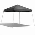 thumbnail image 2 of 8x8ft Pop Up Canopy Tent, Outdoor Tent Canopy Foldable Portable Canopies for Camping, Patio, Easy Up Gazebo Canopy with Carry Bag Slant Legs, Dark Grey, 2 of 11
