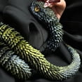thumbnail image 7 of Dserhfy 3D Printed Snake Figurine Movable Joints Snake Figure Articulated Animal Model Toy Home Office Bookshelf Desktop Decoration Ornament, 7 of 7