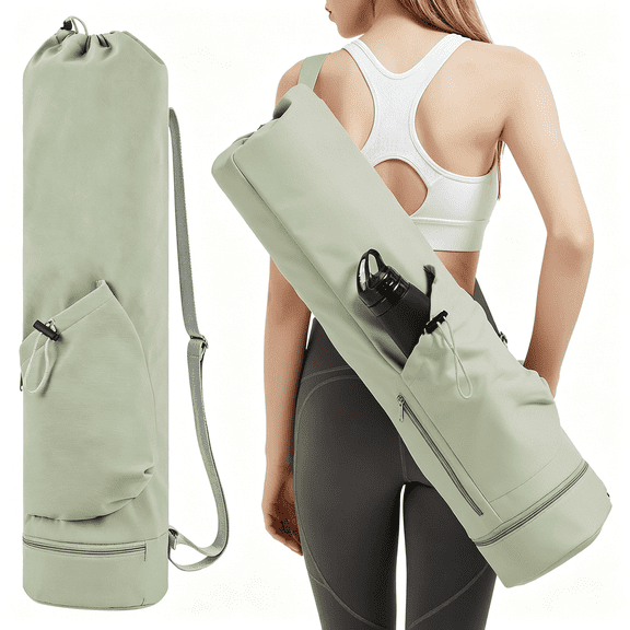 GASTROPOD Yoga Mat Bag with Water Bottle Pocket and Bottom Wet Pocket, Exercise Yoga Mat Carrier Multi-Functional Storage Bag, Patent Pending