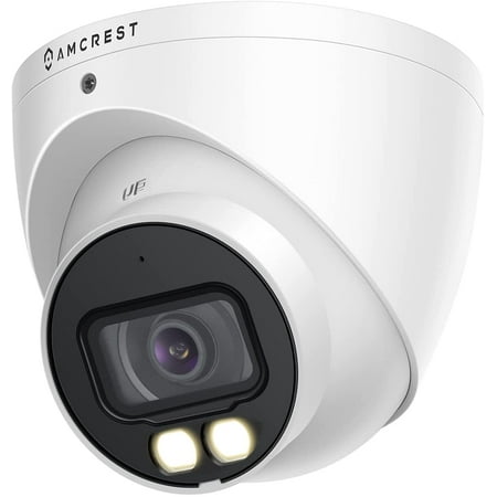 UPC: 0850024042391 | Amcrest Analog 5MP NightColor Outdoor Security Camera  Turret 5MP @ 25fps  CCTV-Coax-BNC  131ft Full Color Night Vision  Mic  112° FOV (Not an IP Camera) (DVR Required  Not Included) (A5TN28-W)