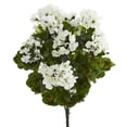 thumbnail image 1 of Nearly Natural 6131-S3-WH Geranium Artificial Bush UV Resistant, White - Set of 3, 1 of 3