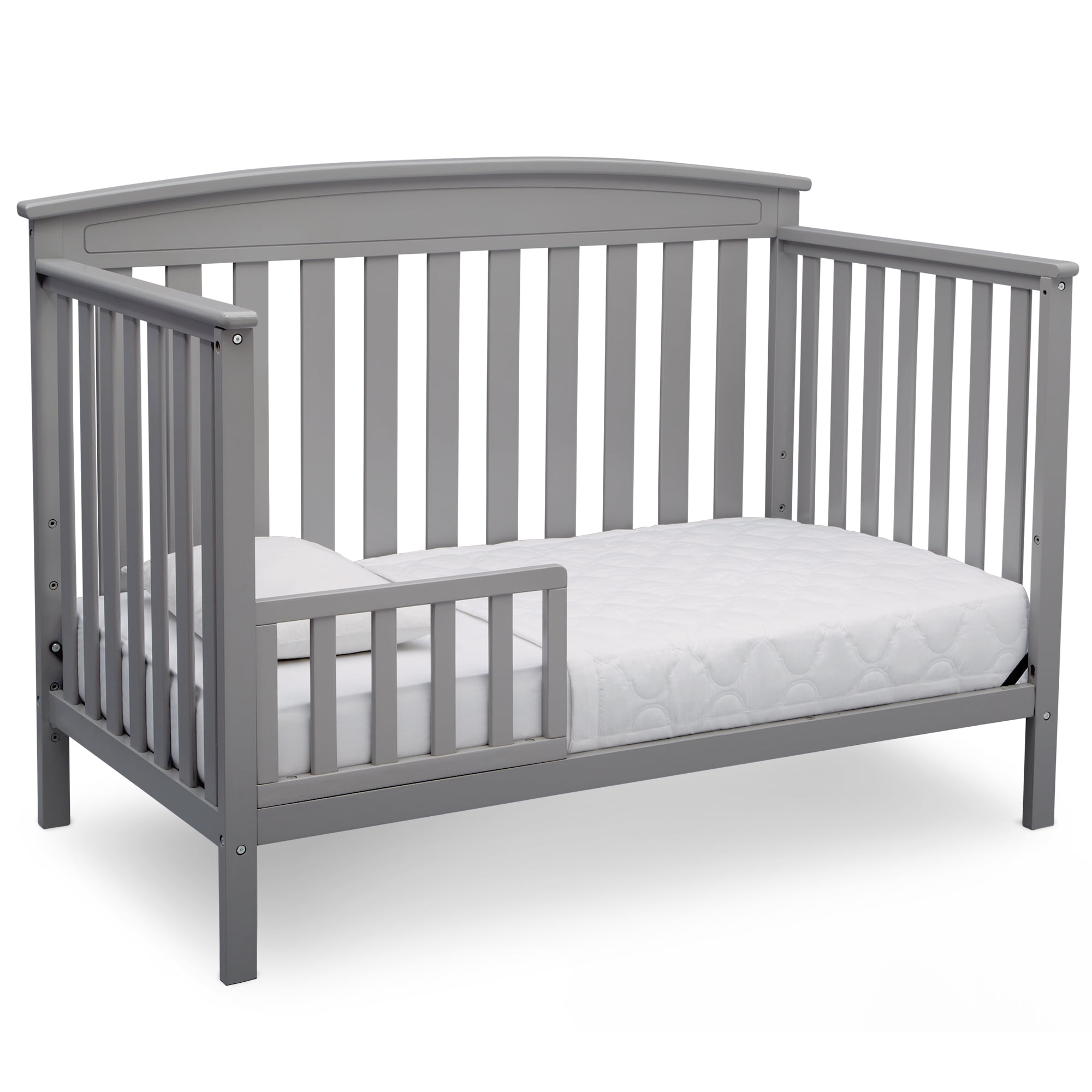 Delta Children Gateway 4-in-1 Convertible Baby Crib, Grey