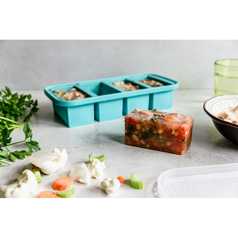 W & P | Cup Cubes Freezer Tray - 6 Cubes Blue / One Tray