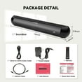 thumbnail image 2 of Wogree Small Sound Bars for TV, Soundbar with Subwoofer Mini Surround Soundbar Speakers System with Wireless Bluetooth S60, 2 of 8