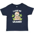 thumbnail image 3 of Inktastic Cute Sloth I Love My Grammy with Green Leaves Boys or Girls Baby T-Shirt, 3 of 5