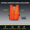 thumbnail image 6 of Rugged Blue Hi-Vis Mesh Safety Vest, Hi-Vis Orange, REG, 6 of 7