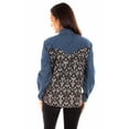 thumbnail image 2 of Scully Leather Womens Denim Western Button-Down Shirt, 2 of 2