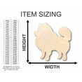 thumbnail image 2 of Unfinished Wood Pomeranian Dog Shape - Animal - Pet - Craft - up to 46" DIY 18" / 1/2", 2 of 3