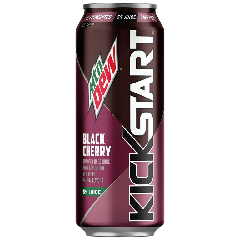 Mountain Dew Kickstart Black Cherry, 16 fl oz, 12 Pack photo 2
