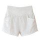 thumbnail image 2 of Pantalones Cortos de Cordón de Lino Mujeres, Color Sólido Bolsillo Playa Casual Diario, 2 of 5