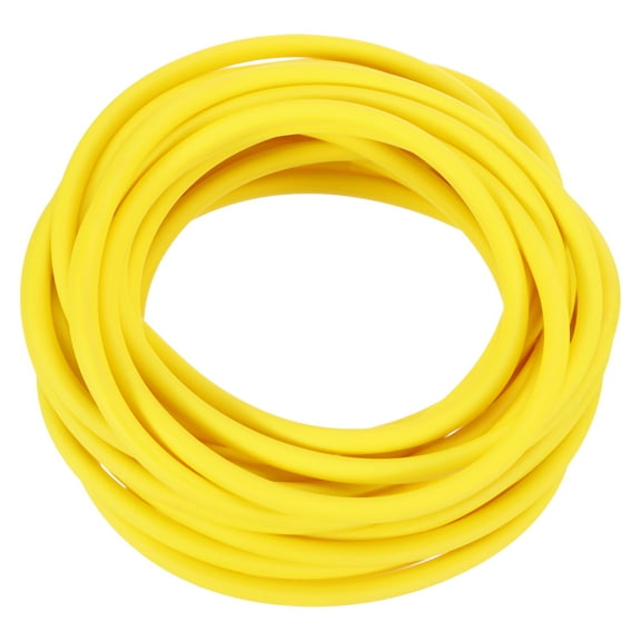 Uxcell 26 Ft(8M) Tubo de goma de látex, 3/16"(4mm) ID x 1/4"(7mm) OD Bandas de goma para tirachinas, Amarillo