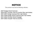 thumbnail image 2 of Transit Auto Front Rear Coated Disc Brake Rotors and Semi-Metallic Pads Kit for Car Dodge Grand Caravan Chrysler Town & Country Voyager KGS-100683, 2 of 11