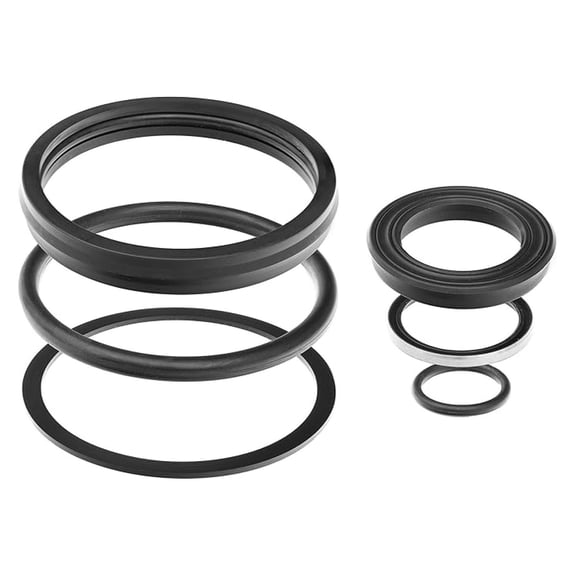 Gannon Cylinder Seal Kit - 1 Set with 6 Pieces - Hydraulic Equipment Kit for Box Scrapers, Mowers, Blades and Tractors - for 1-1/8" Rods & Bore of 3"
