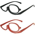 thumbnail image 2 of 2Pcs/Set Makeup Reading Glasses for Women Magnifying Flip Down Cosmetic Readers with Spring Hinge, 2 of 6