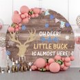 thumbnail image 1 of Cercle en Bois et Cerf Toile de Fond pour Baby Shower Garçon, 1 of 5