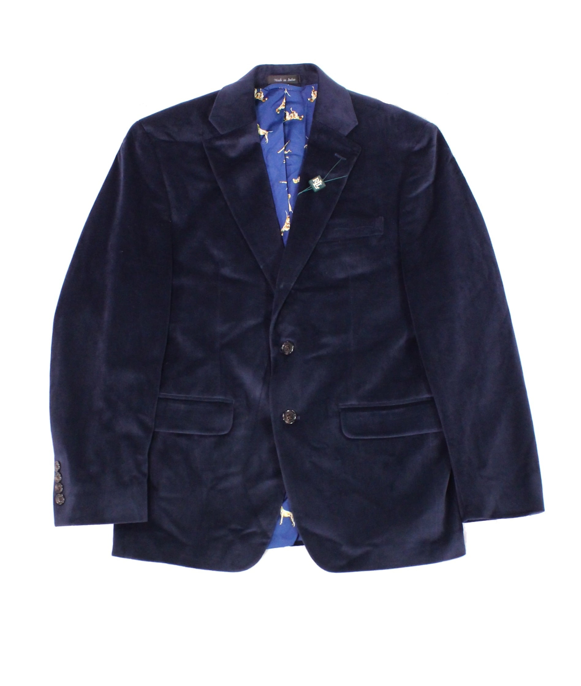 Ralph Lauren Mens Blazer Velvet Classic Fit 40
